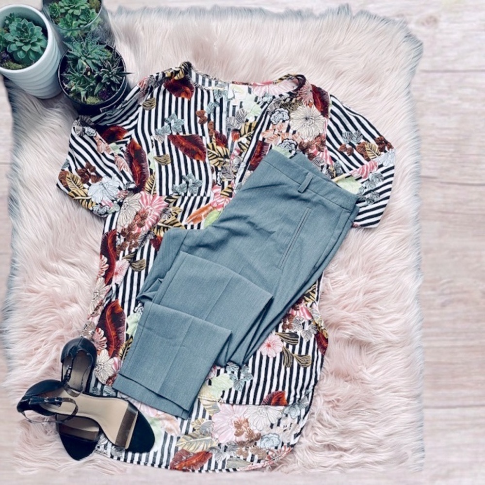 TOP SHOP Cigarette Trouser Dressy Pants Light Academia